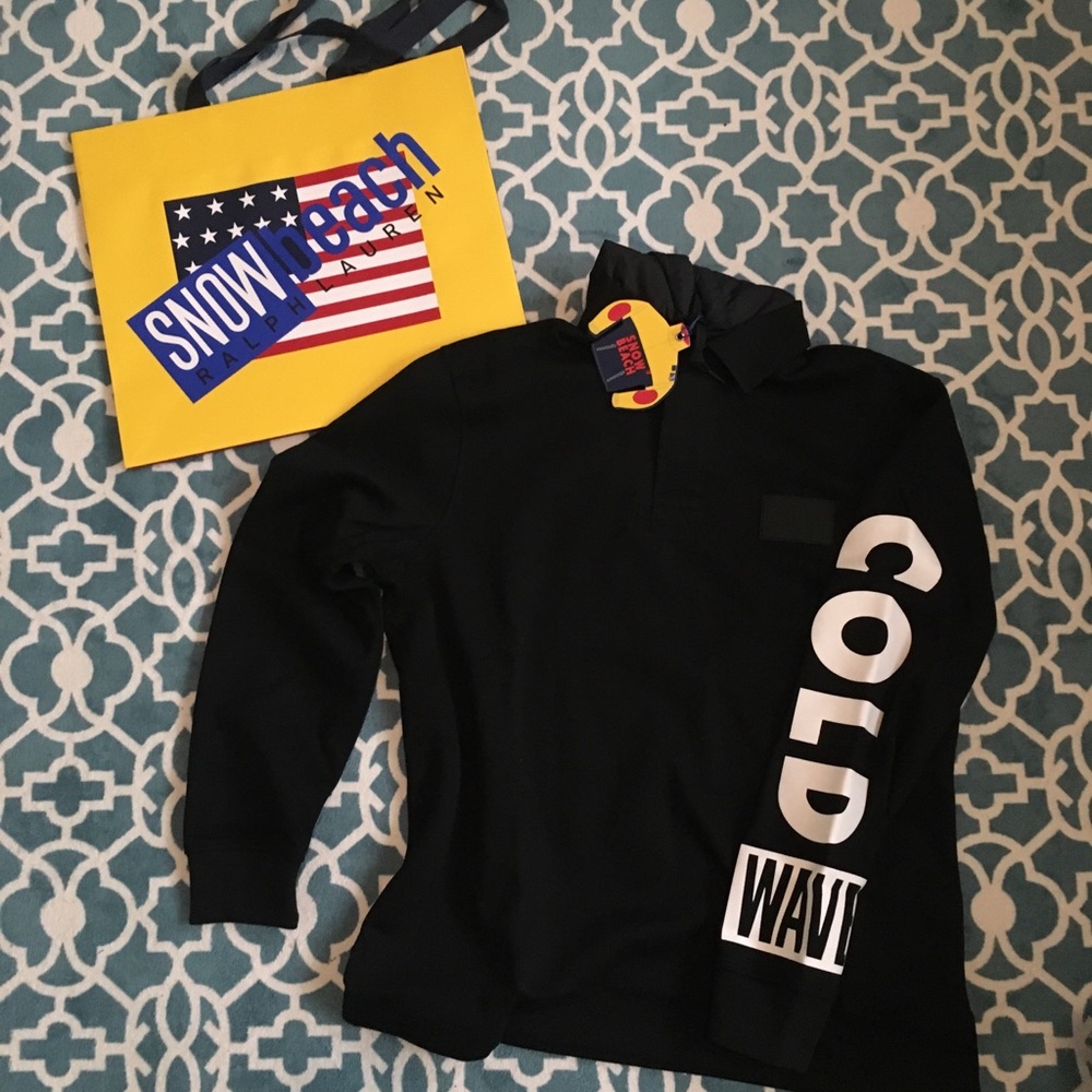 LTD EDITION Ralph Lauren Snow Beach hooded rugby